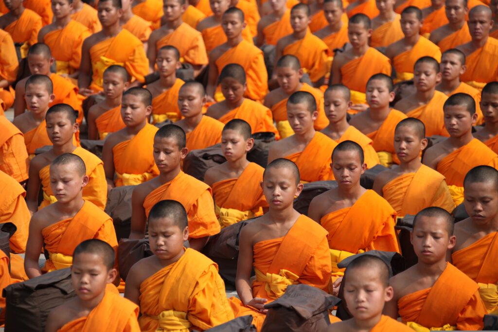 Buddhist Monks (Image by Honey Kochchaphon kaensen from Pixabay)
