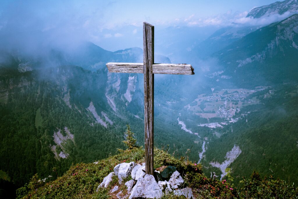 Cross in the mountains